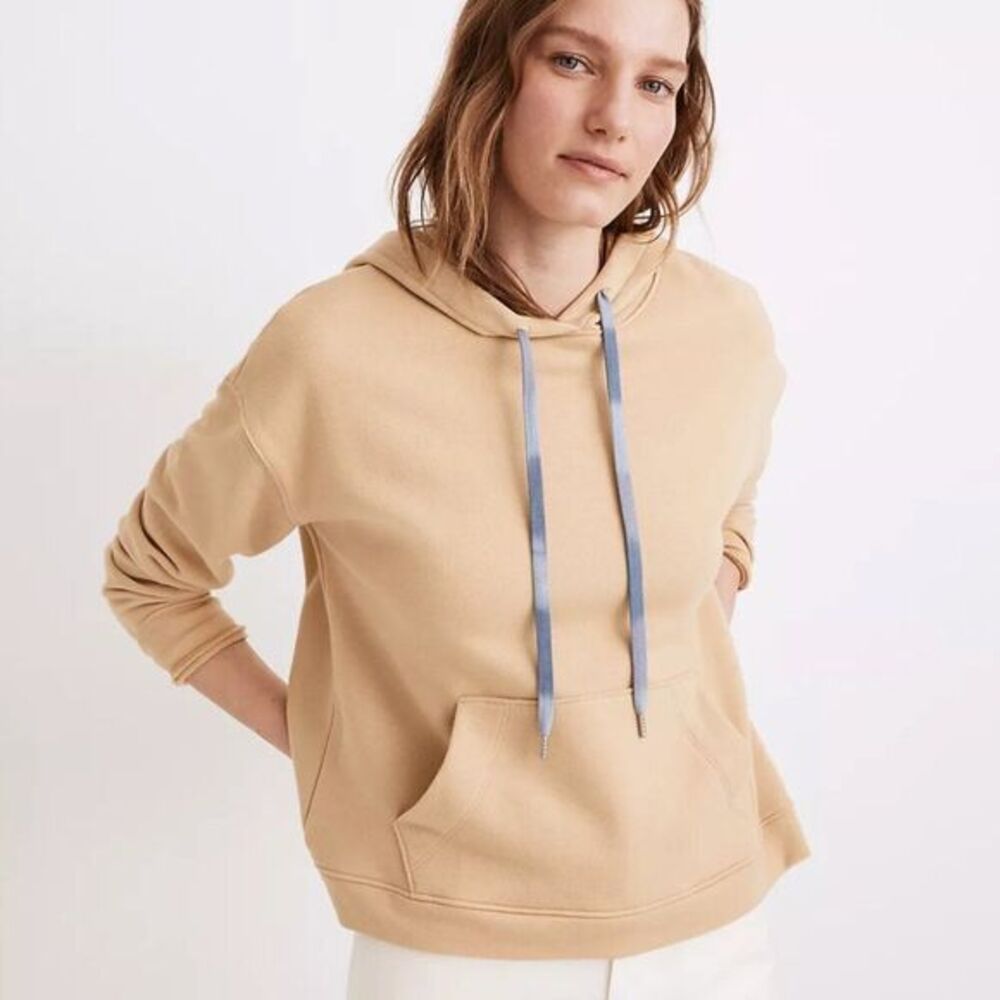 ‎New! Madewell Dip-Dye Drawstring Hoodie Sweatshirt
